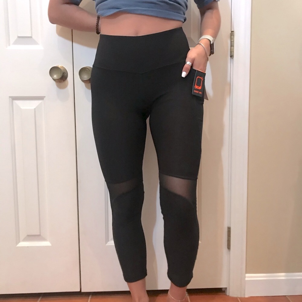 NWT  GOTTEX-Tummy Shaper Leggings w/mesh panel szS